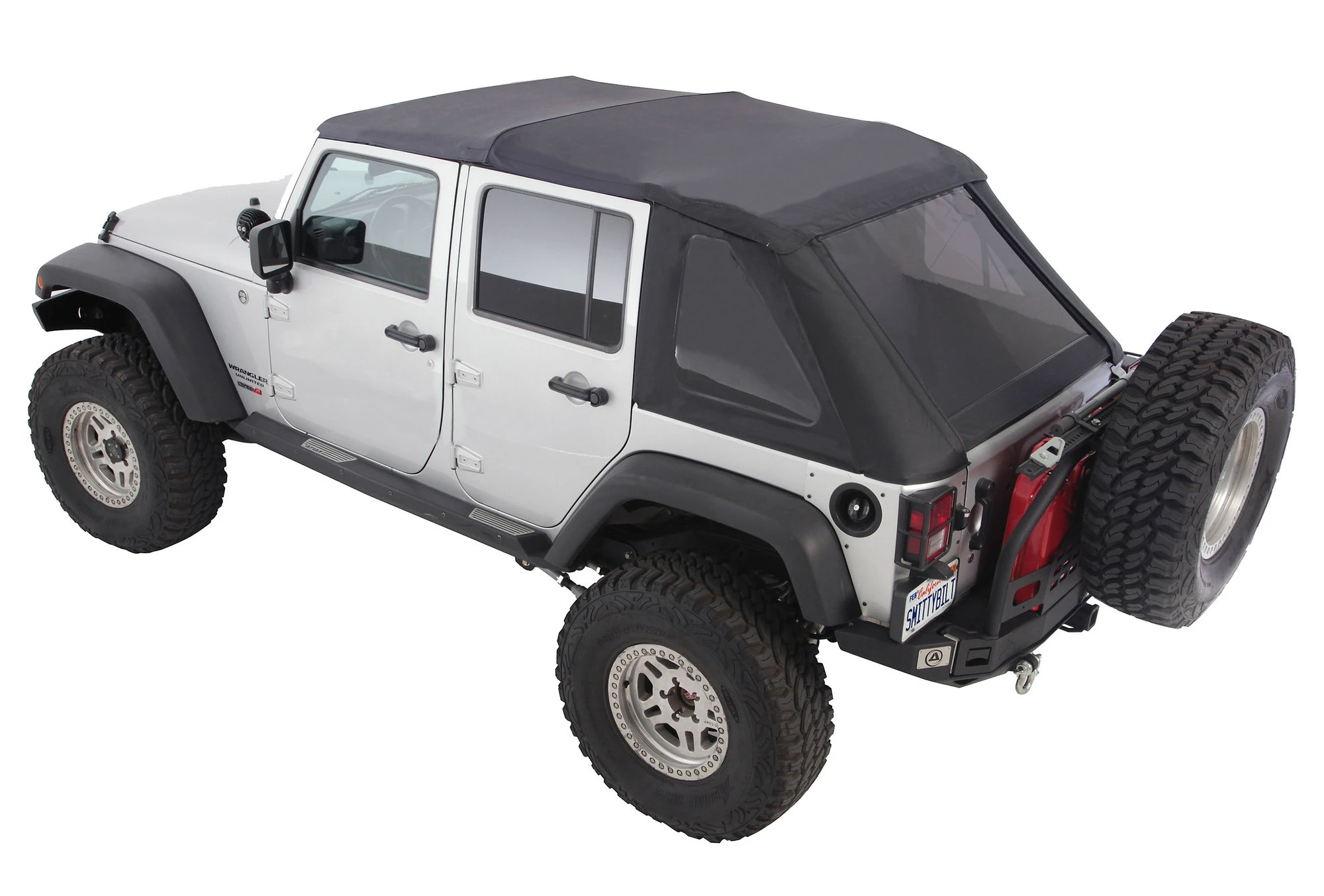 Smittybilt SB9083135K Complete Bowless Combo Soft Top Kit for 07-18 Jeep Wrangler Unlimited JK