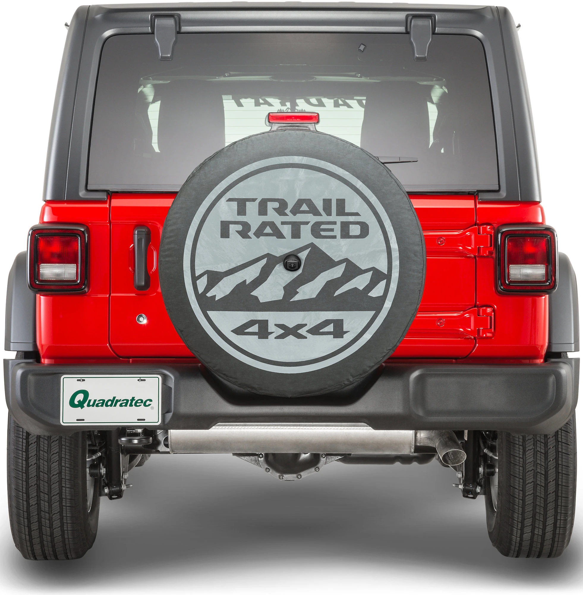Mopar 82215438AB Trail Rated Spare Tire Cover for 18-26 Jeep Wrangler JL