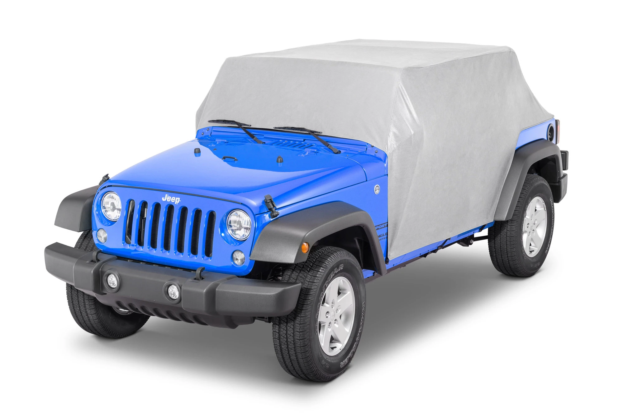 MasterTop 11120409 Five Layer Weatherproof Full Door Cab Cover for 07-18 Jeep Wrangler JK Unlimited