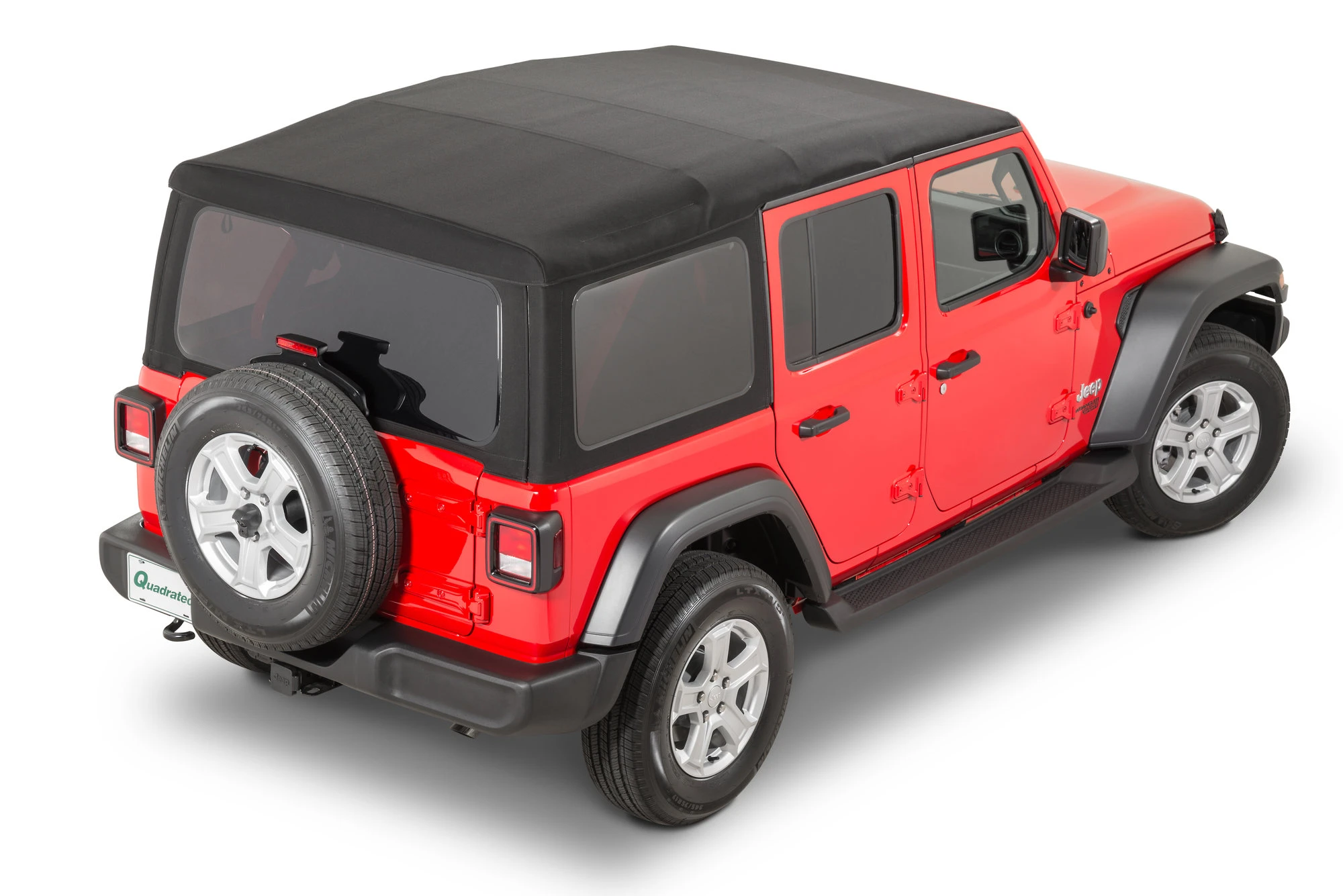 Mopar 82215916 Twill Soft Top Kit in Black with Clear Windows for 18-26 Jeep Wrangler JL Unlimited
