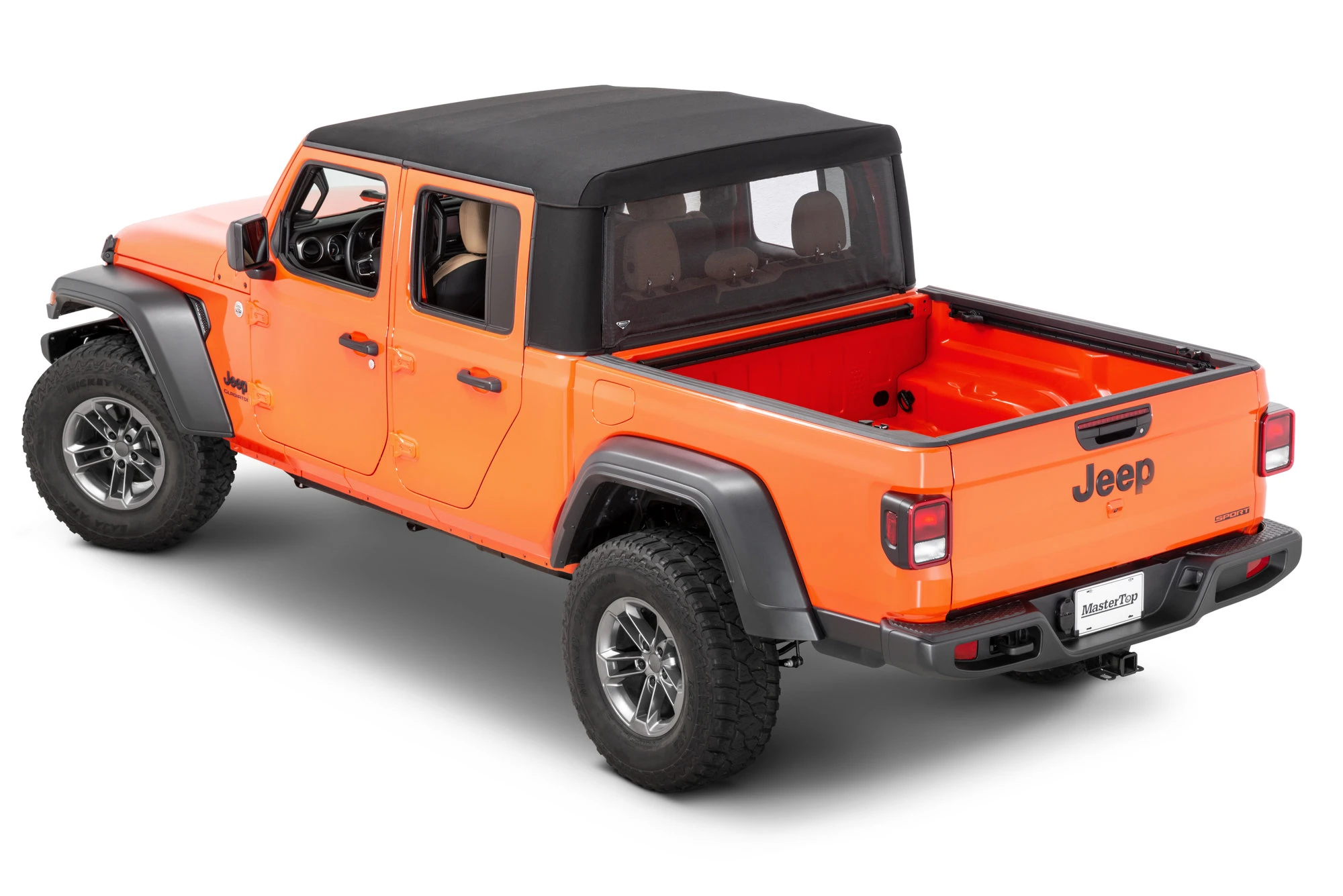 MasterTop 16032701 Mesh Trail Screen Rear Window for Jeep Gladiator JT