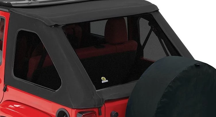 Bestop 5842317 Tinted Window Kit for 07-18 Jeep Wrangler Unlimited JK 4 Door with Twill Trektop NX