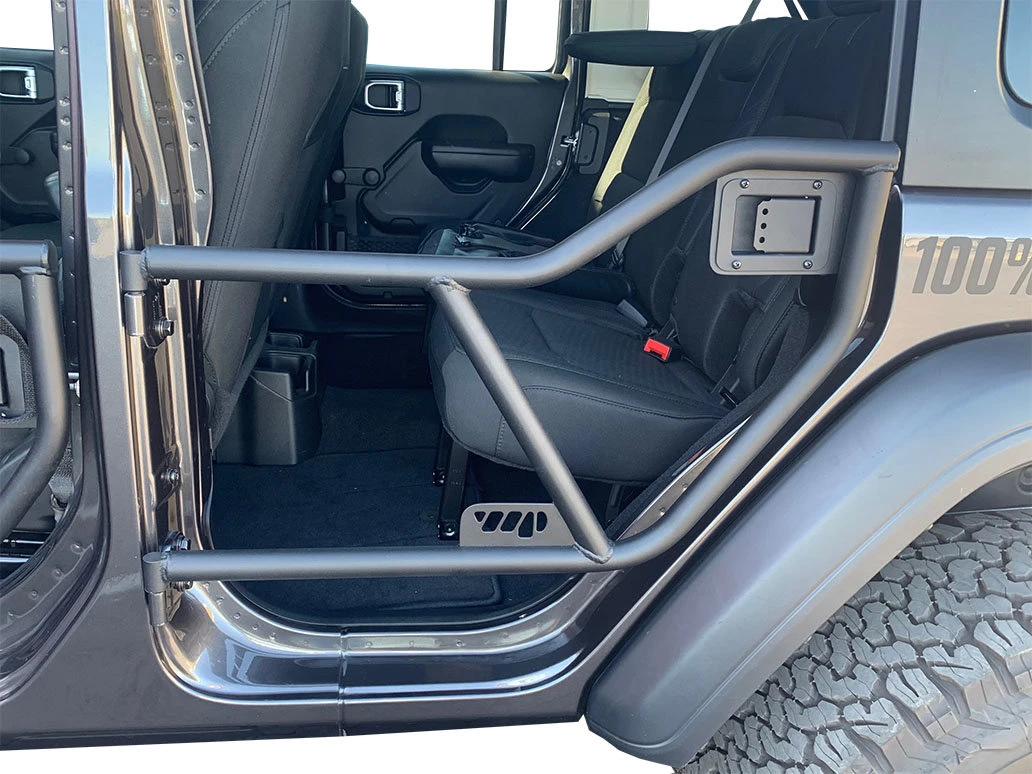 Warrior Products 6774 Rear Adventure Tube Doors for 18-26 Jeep Wrangler JL Unlimited & Gladiator JT