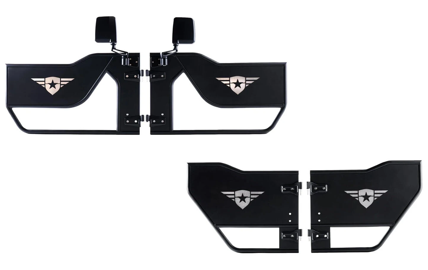Combat Off Road 15-1046 Mission Tube Doors - Front Tube Doors for 07-18 Jeep Wrangler JK
