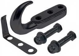 Rampage Products 7605 Tow Hook with Clip in Black for 76-06 Jeep CJ & Wrangler YJ, TJ & Unlimited
