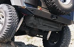 WARN 65508 Rock Crawler Rear Bumper for 97-06 Jeep Wrangler TJ & Unlimited (Will accept tire carrier)