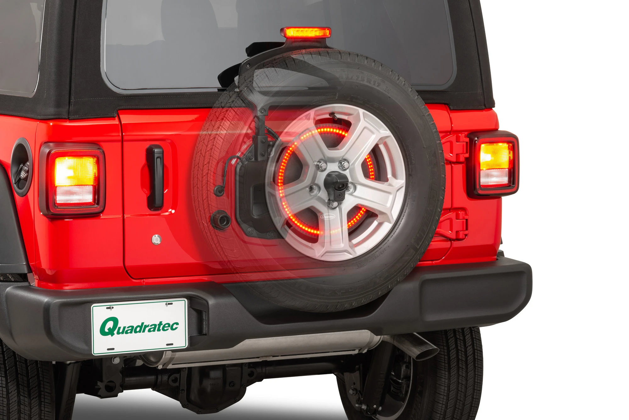 Quadratec 3rd Brake Light LED Ring for 18-26 Jeep Wrangler JL