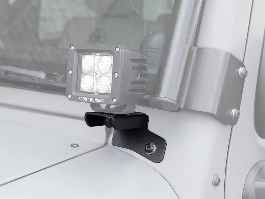 Front Runner RRAC014 Wnidshield Light Brackets for 07-18 Jeep Wrangler JK