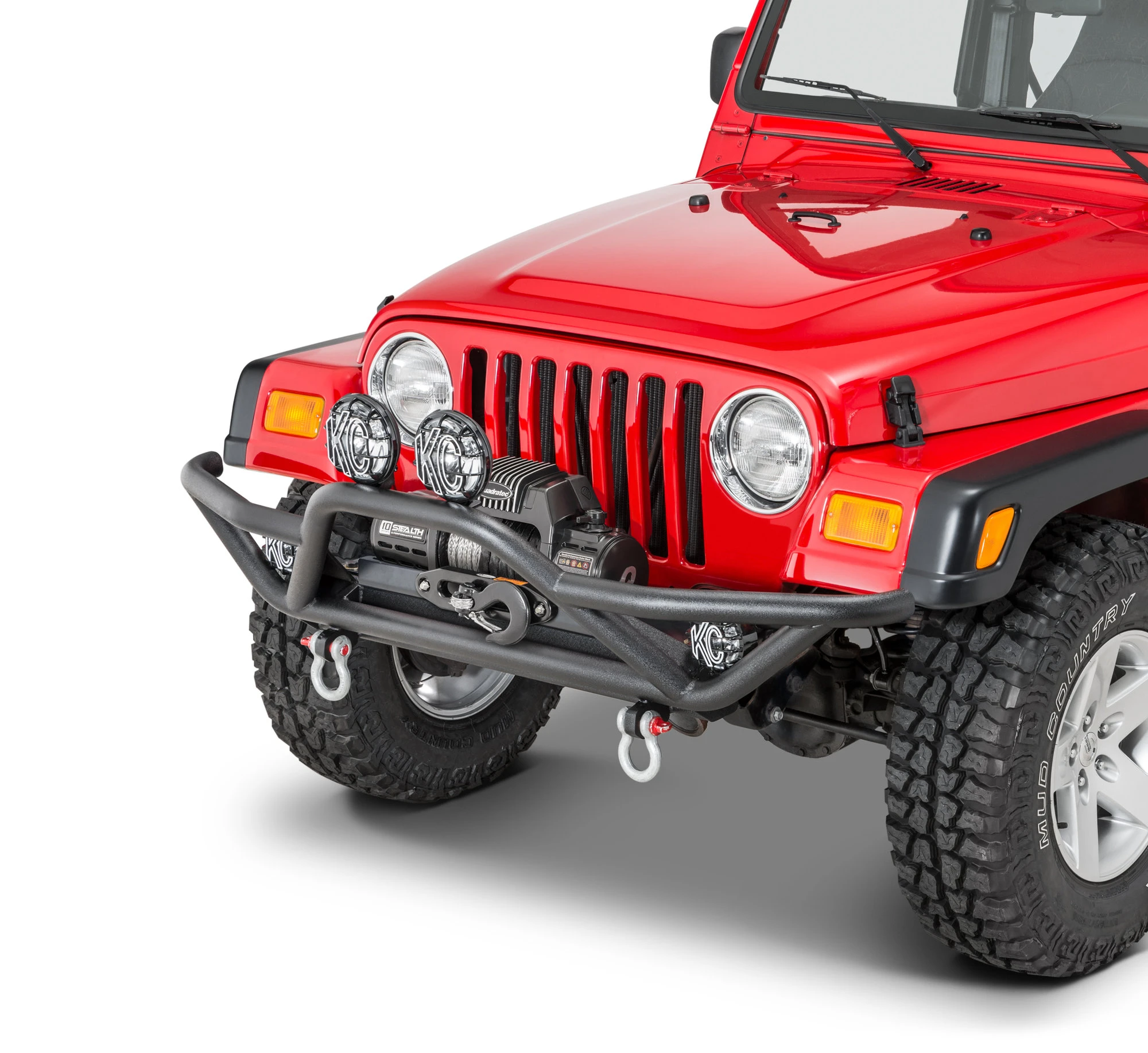 Quadratec QRC Front Bumper Without Winch for 87-06 Jeep Wrangler YJ, TJ & Unlimited