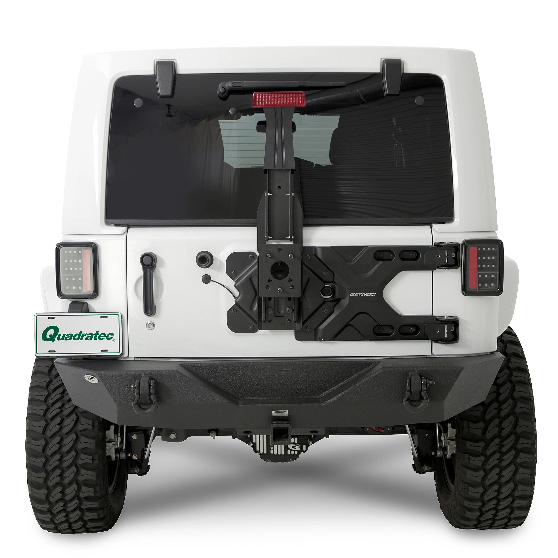 Smittybilt SB2843 SRC HD Pivot Rear Tire Carrier for 07-18 Jeep Wrangler JK