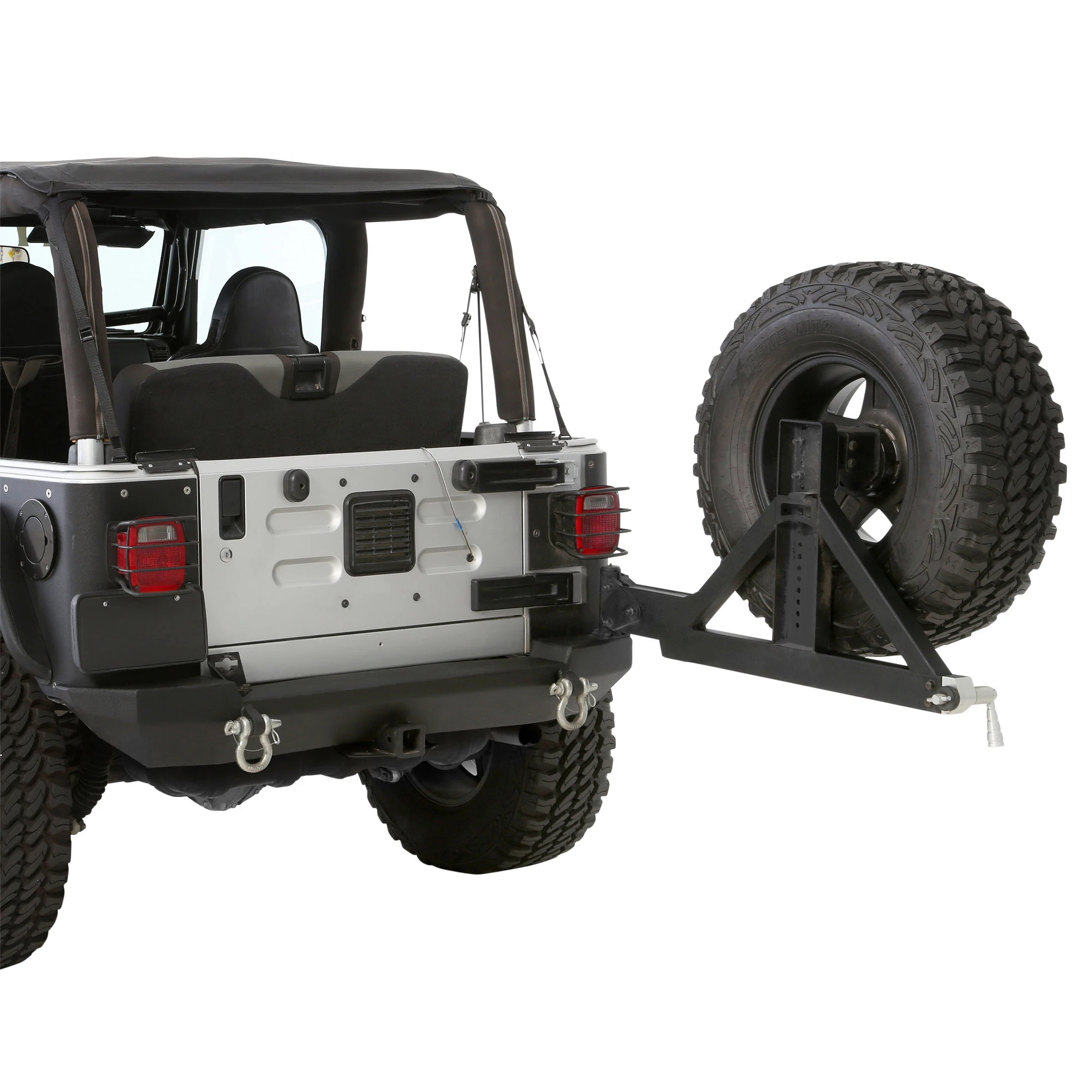 Smittybilt 76653 Rear XRC System Textured Black Bumper Only for 87-06 Jeep Wrangler YJ, TJ & Unlimited