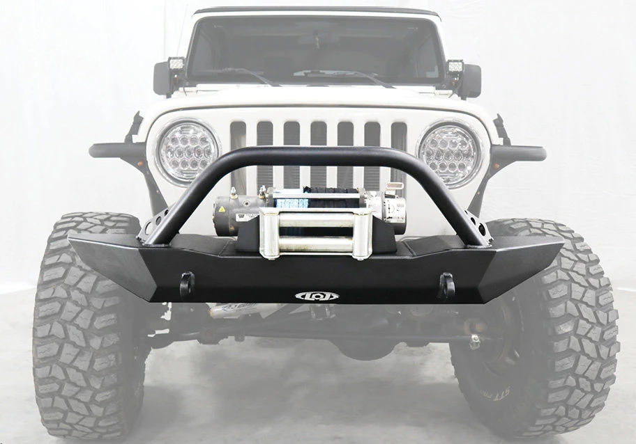 LoD Offroad JFB9677 Destroyer Series Full Front Bumper in Black without Bull Bar for 87-06 Jeep Wrangler YJ, TJ, & TJ Unlimited