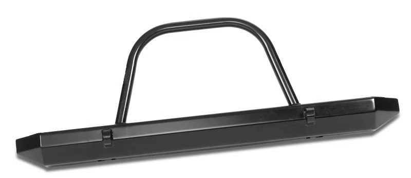 Warrior Products 57059 Front Rock Crawler Stubby Bumper with Brush Guard and D-Ring Mounts for 76-06 Jeep CJ5, CJ7, CJ8, Wrangler YJ, TJ & Unlimited