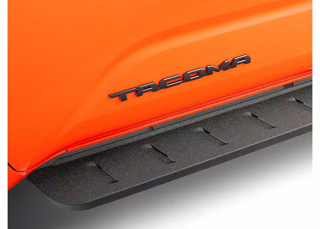 RealTruck Go Rhino 63442987T RB10 Running Boards in Textured Black Powder Coating for 05-23 Toyota Tacoma Double Cab