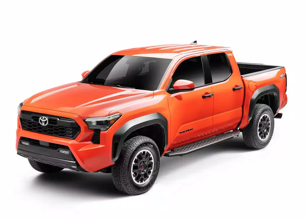 RealTruck Go Rhino 6944298720T RB20 Running Boards with Drop Step in Textured Black Powder Coating for 05-23 Toyota Tacoma Double Cab
