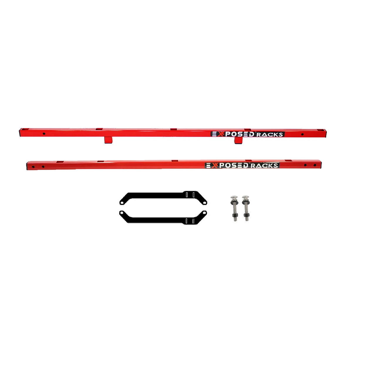 Exposed Racks 8-00-9706-BK Under Soft Top Roof Rack Multi-Function Click-In Black for 07-18 Jeep Wrangler JK 2-Door