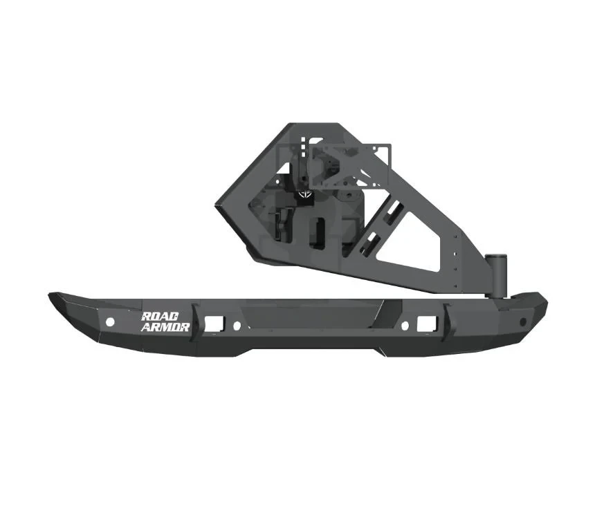 Road Armor 5182R0B Stealth Mid Width Rear Bumper Only for 18-26 Jeep Wrangler JL