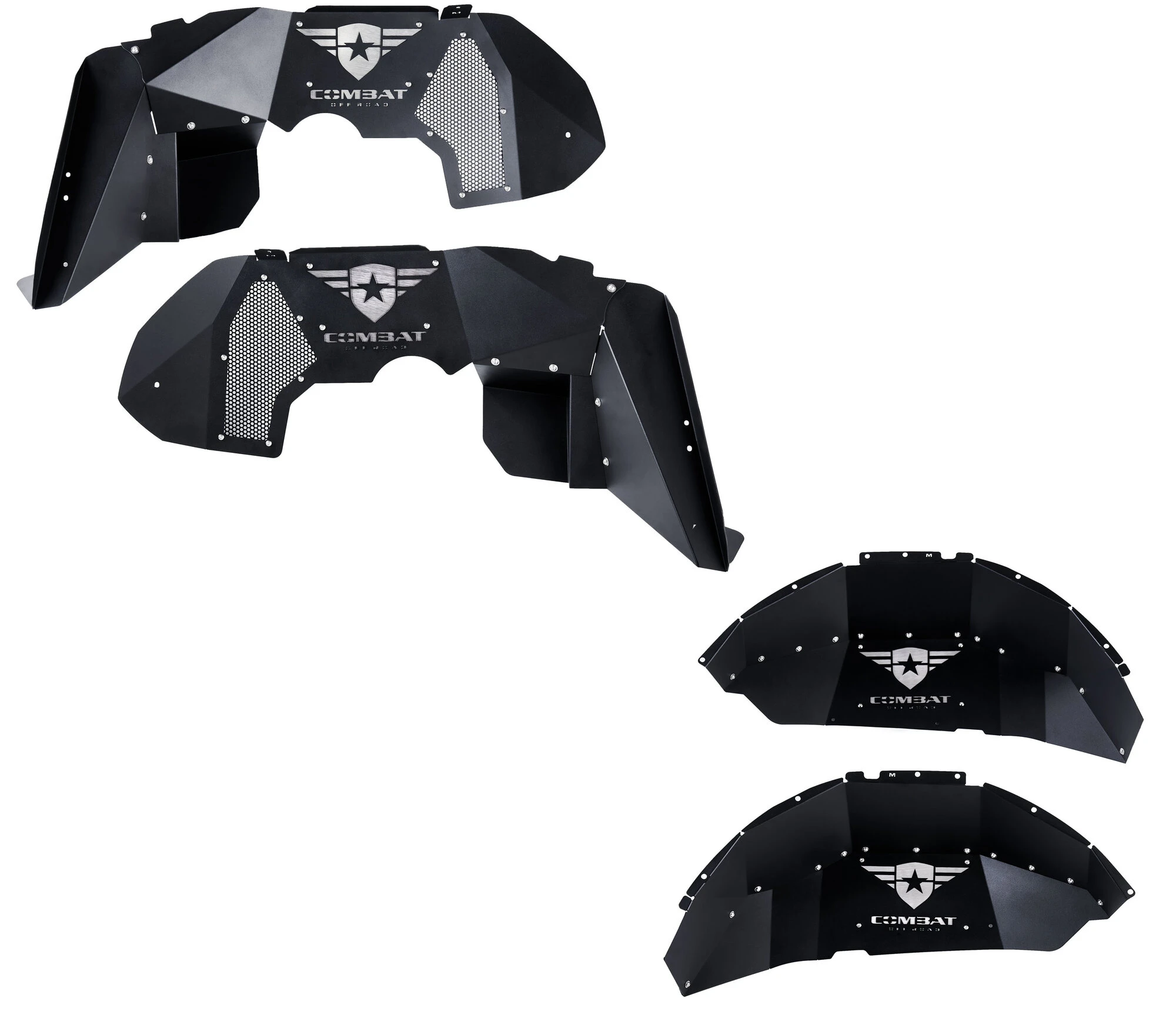 Combat Off Road 25-1069 Battle Ready Aluminum Inner Fender Kit - Rear Inner Fenders for 18-26 Jeep Wrangler JL