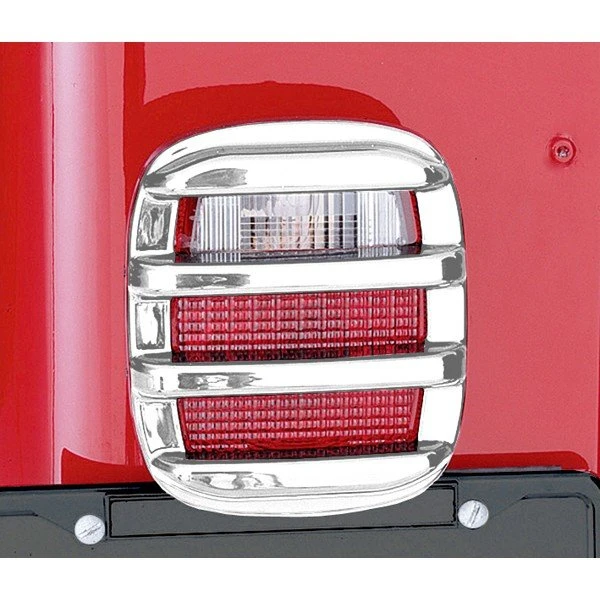 Rugged Ridge Rib Taillight Protectors for 76-06 Jeep CJ-5, CJ-7, CJ-8 Scrambler & Wrangler YJ, TJ, Unlimited