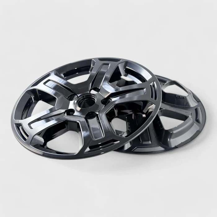 Trim Illusion WSK706-17BLK 10 PCS Gloss Black Snap-on Wheel Skin Set for 18-23 Jeep Wrangler JL