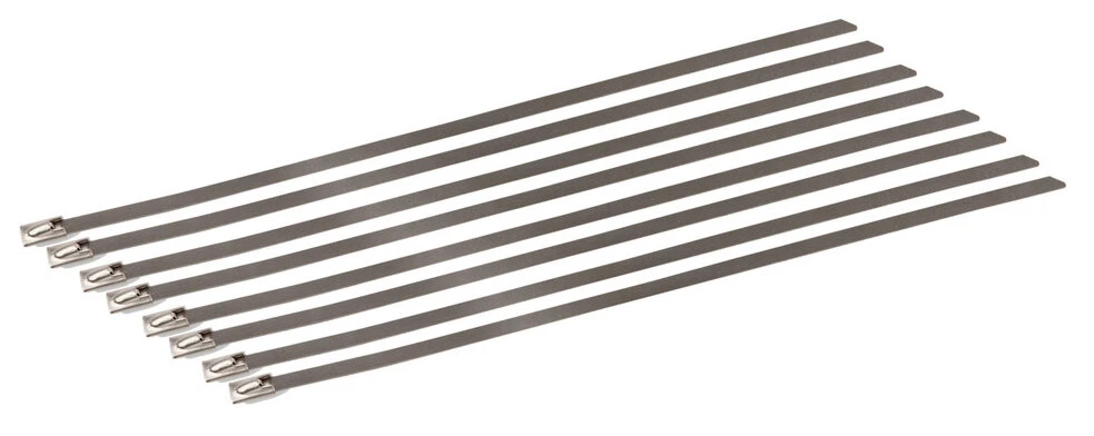 Design Engineering 10201 Stainless Steel Locking Ties - 8" 9-Pack