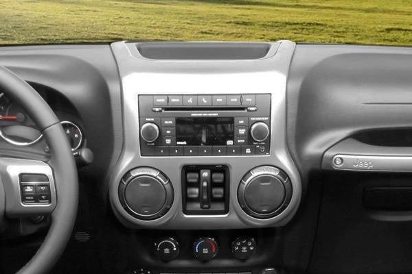 Rugged Ridge 11157.24 Center Radio Trim in Charcoal for 11-18 Jeep Wrangler JK
