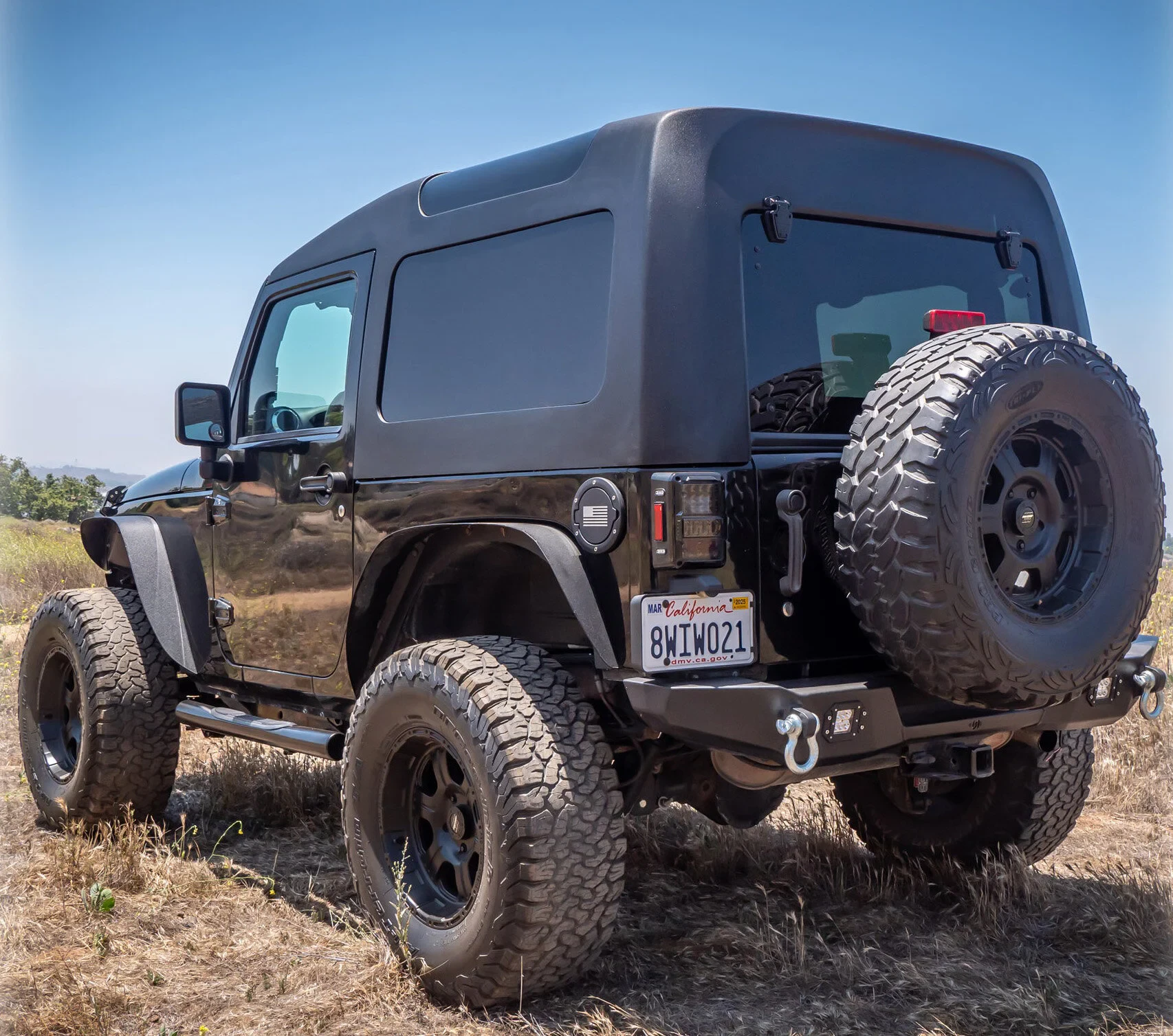 Turn Offroad HTJKSF-M2 Safari Hardtop in Textured Black for 07-18 Jeep Wrangler JK 2-Door