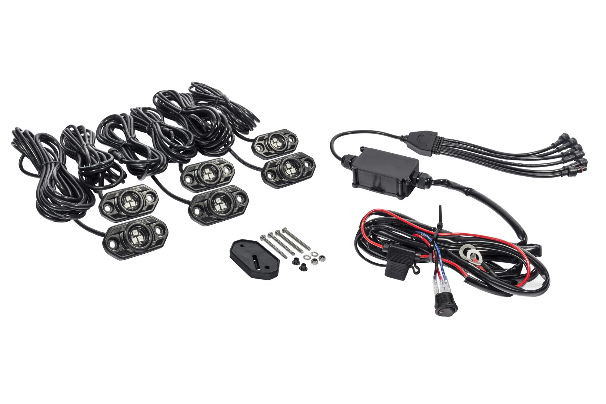 KC HiLiTES 339 C-Series RGB LED Rock Light Kit - 6 Piece Kit