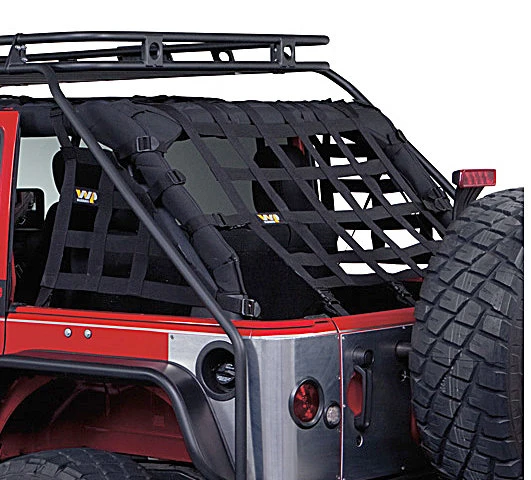 Warrior Products Cargo Net Kit for 07-18 Jeep Wrangler Unlimited JK 4 Door