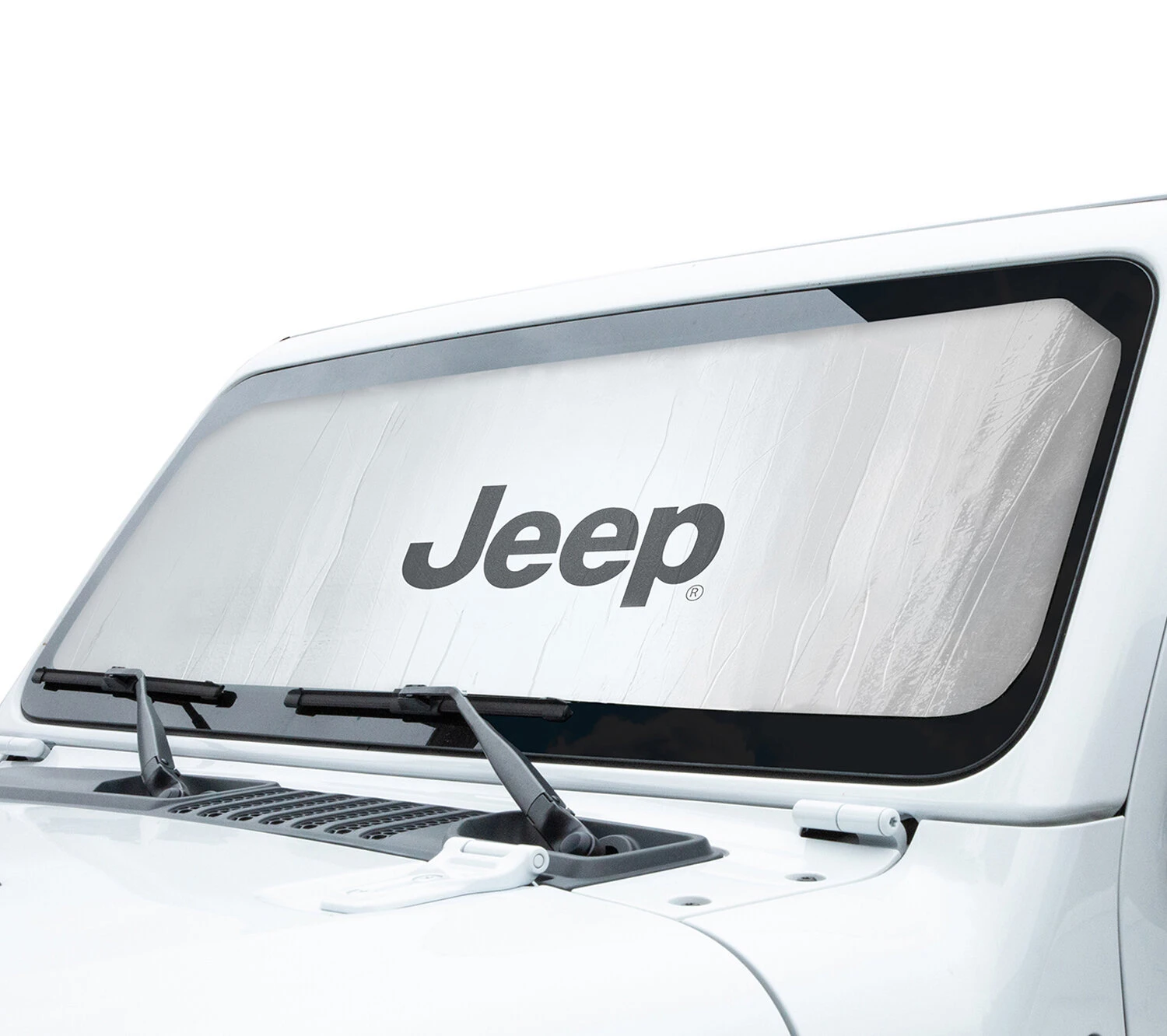 Coverking SPC672 Custom Fit Sunshield with Licensed Jeep Logo for 07-10 Jeep Wrangler JK