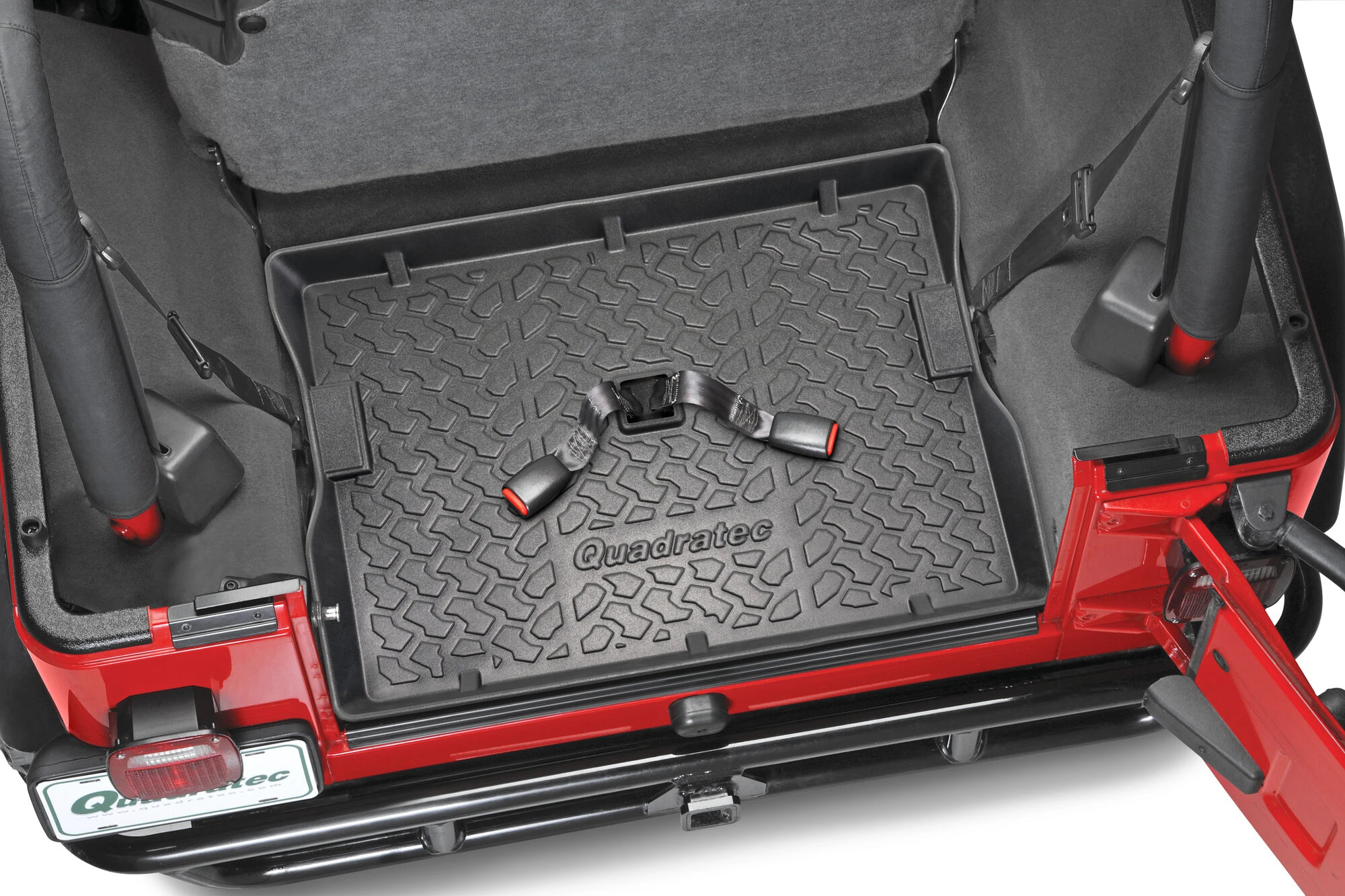 Quadratec Ultimate All Weather Rear Cargo Liner for 76-06 Jeep Wrangler YJ, TJ & CJ7