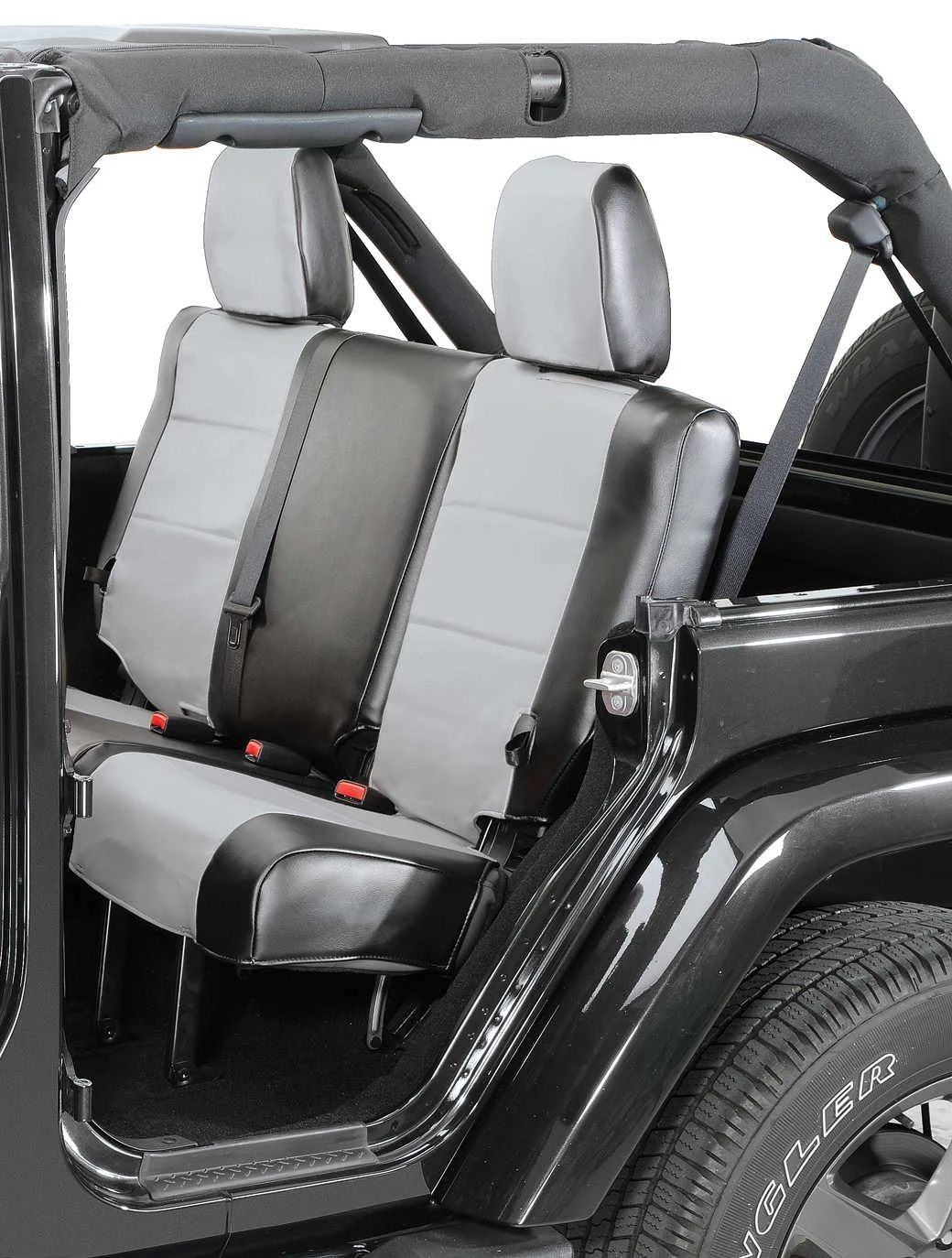 Coverking Rear Leatherette Seat Covers for 2007 Jeep Wrangler Unlimited JK 4 Door