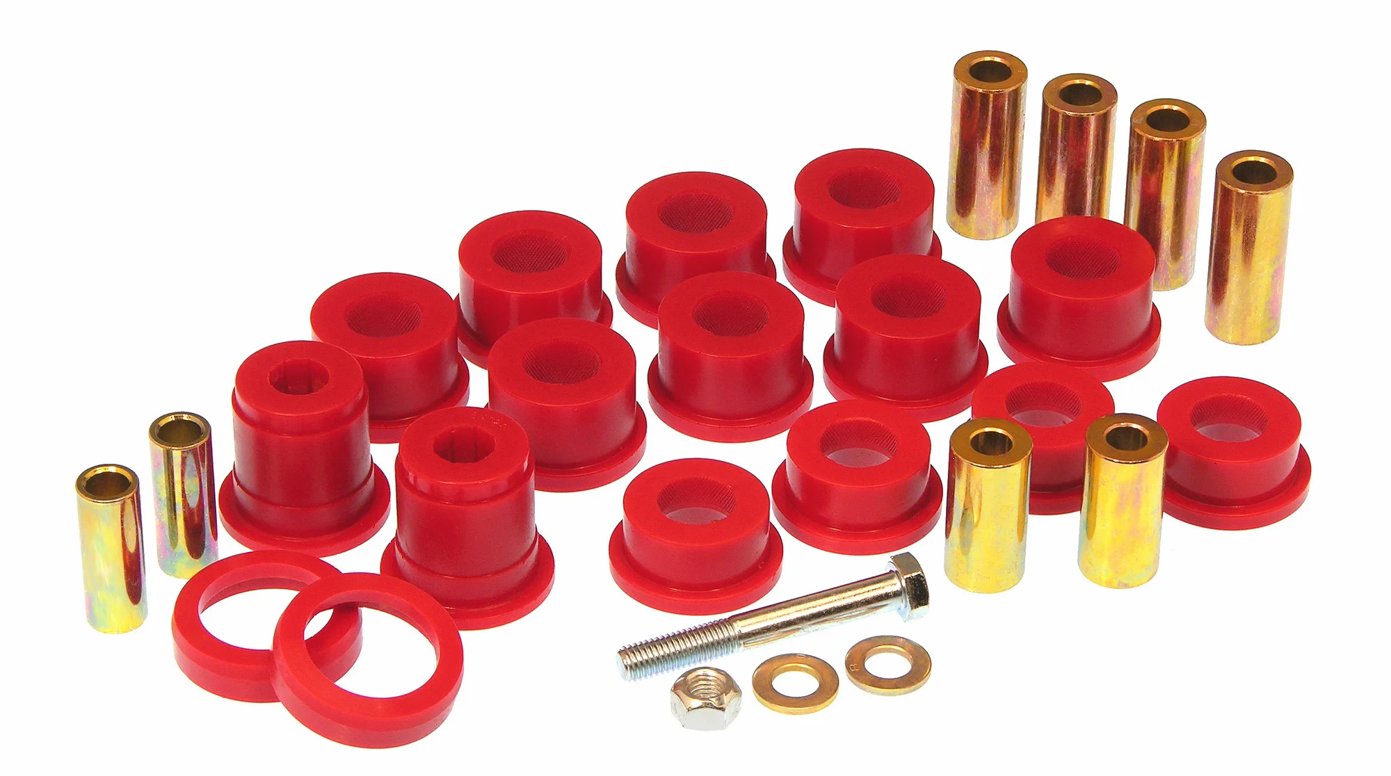 Prothane 1-211 Front Control Arm Bushing Kit in Red for 07-18 Jeep Wrangler JK