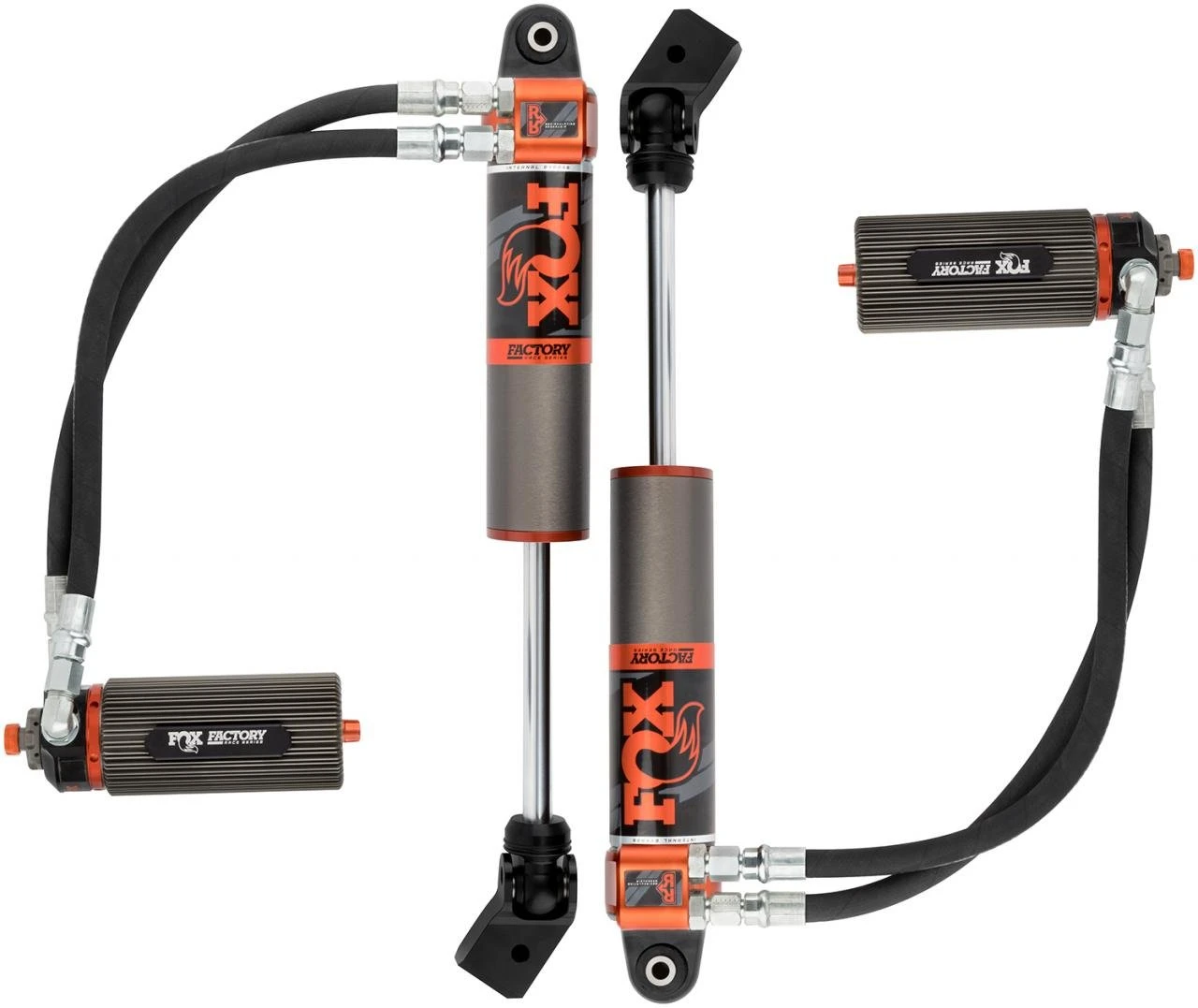 Fox Racing Shox 883-26-057 Front Factory Race Series 3.0 Internal Bypass Reservoir Shocks for 18-26 Jeep Wrangler JL and Gladiator JT