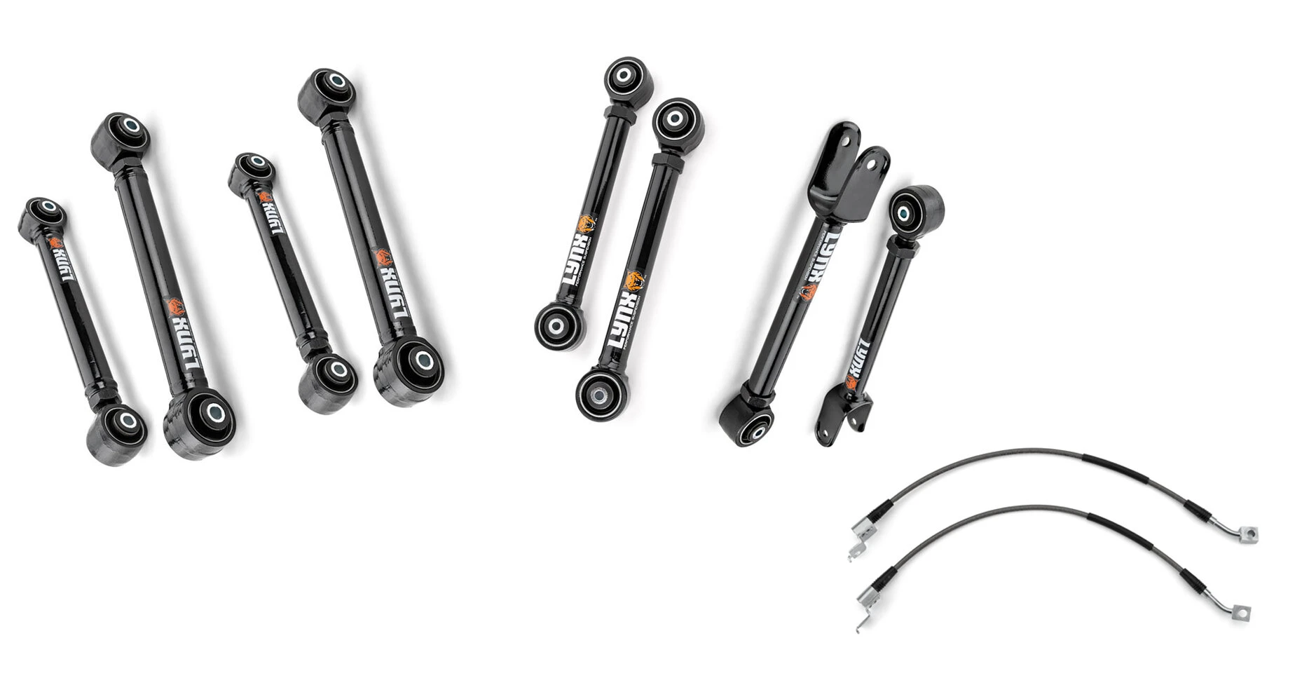 Lynx Front & Rear Control Arm Kit for 97-06 Jeep Wrangler TJ