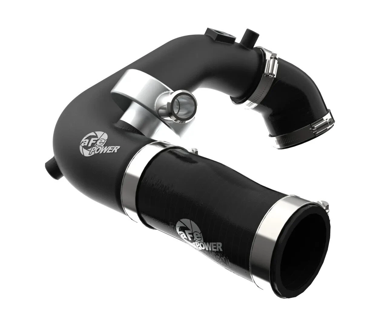 aFe Power 46-20468-B BladeRunner 2.5" Aluminum Hot Charge Pipe - in Black for 18-23 Jeep Wrangler JL