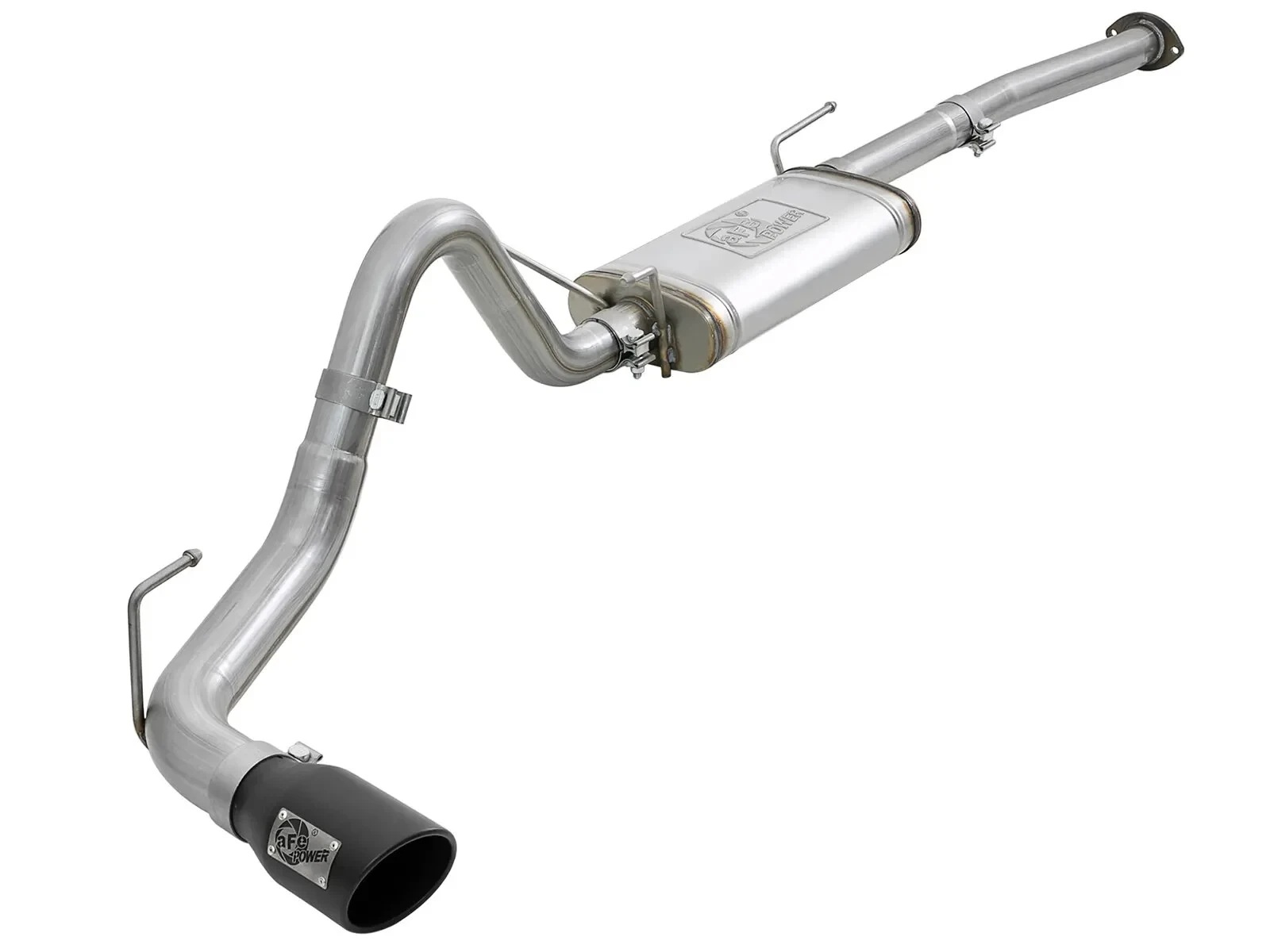 aFe Power 49-46042-P MACH Force-Xp 2.5" 304 Stainless Steel Cat-Back Exhaust System - with Polished Tips for 16-23 Toyota Tacoma L4-2.7L/V6-3.5L