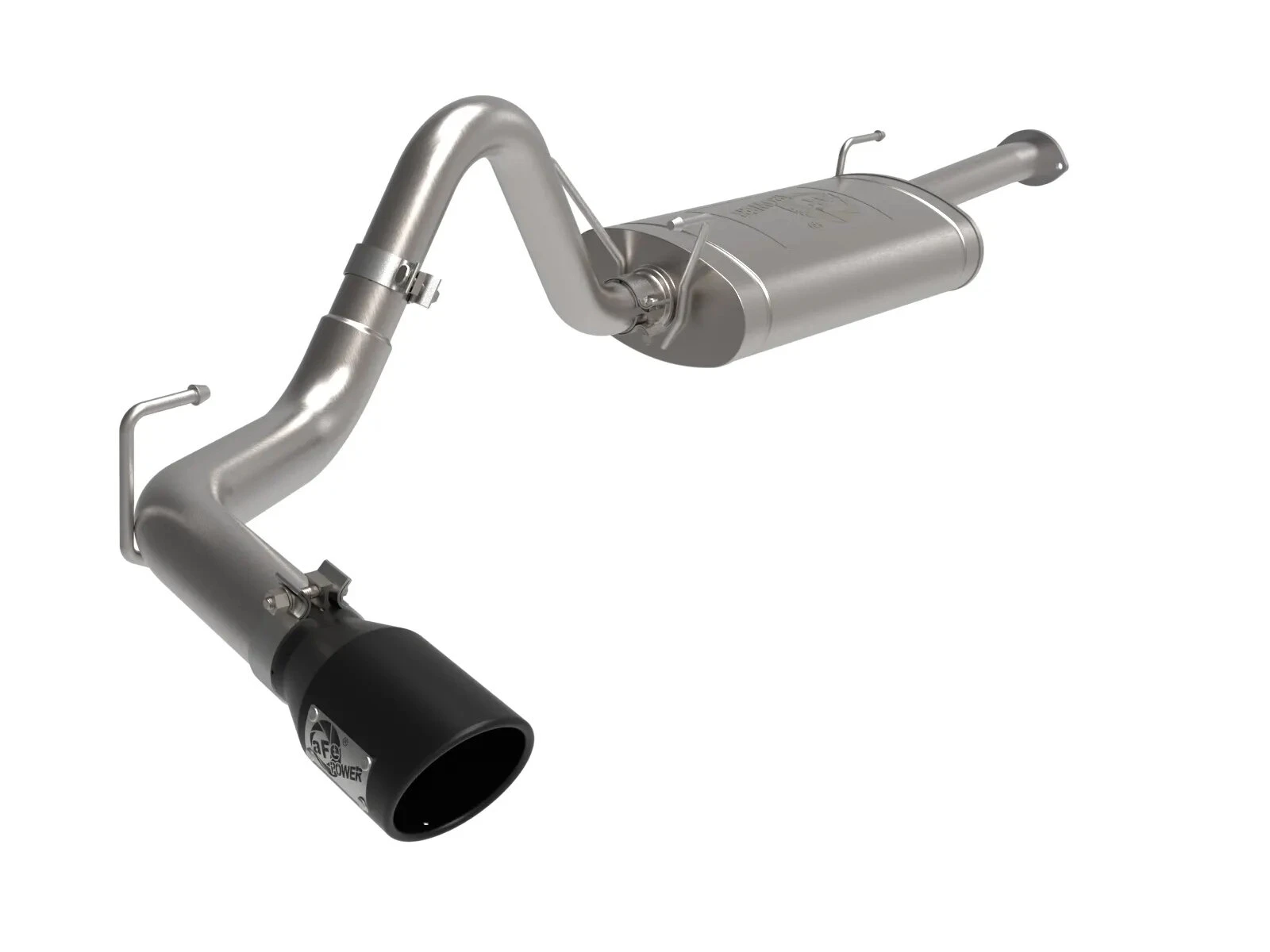aFe Power 49-46063-B Apollo GT Series 2.5" to 3" 409 Stainless Steel Cat-Back Exhaust System - with Black Tip for 16-23 Toyota Tacoma L4-2.7L/V6-3.5L