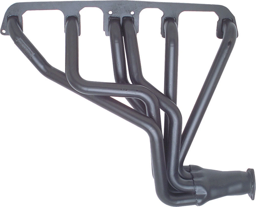 Hedman Hedders 99610 Single Outlet Header in Black Painted Finish for 72-86 Jeep CJ-5, CJ-7 & CJ-8 Scrambler with AMC 232 & 258 Straight Six