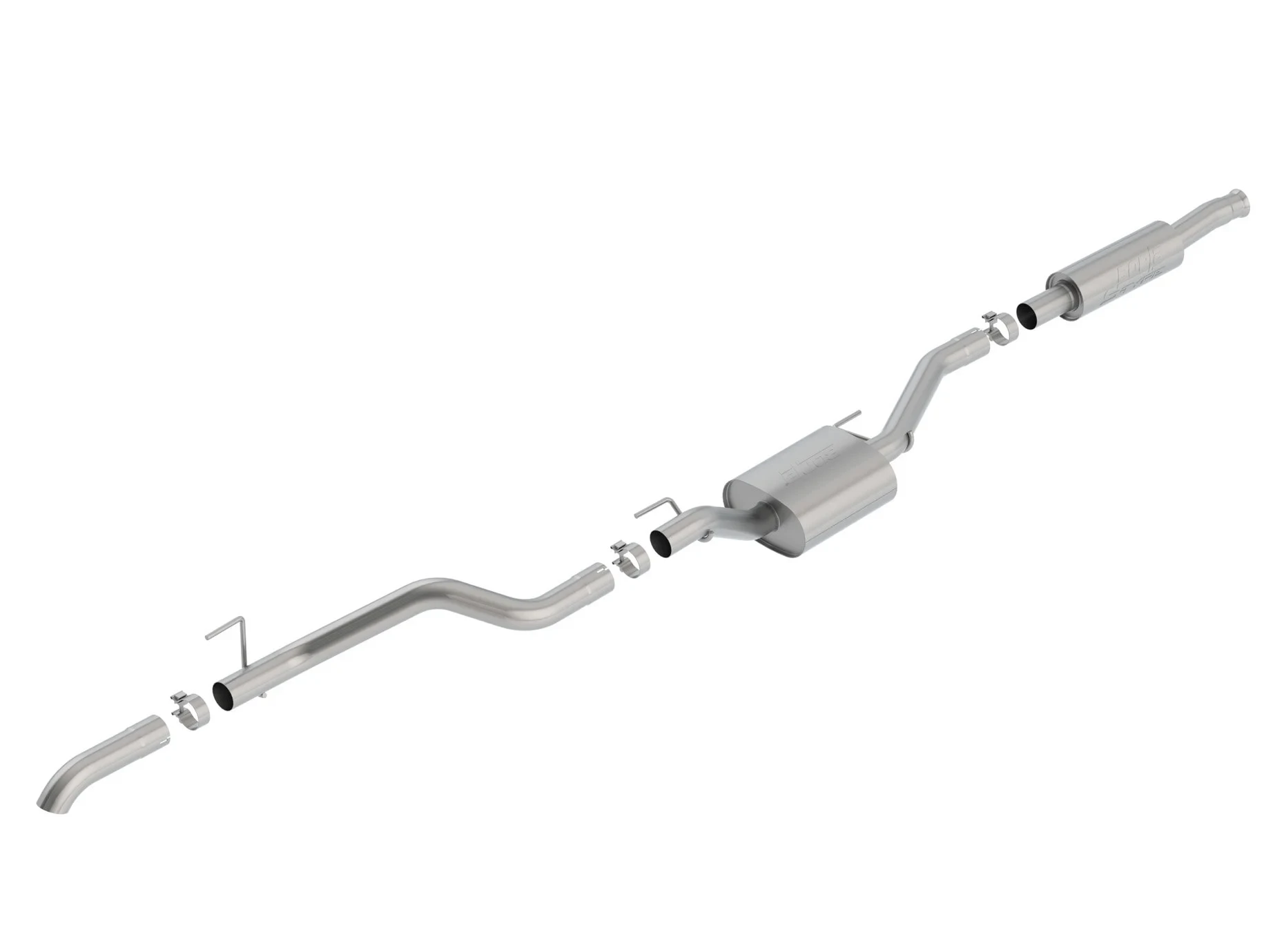 Borla 140812 S-Type T-304 Stainless Steel Catback Exhaust System with Dual Side Exit in Polished Stainless