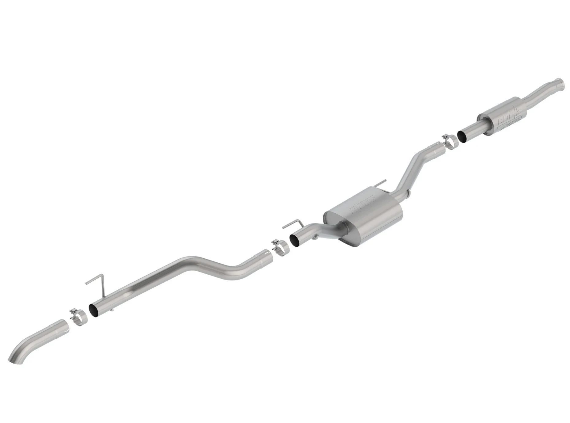 Borla 140813CB ATAK® T-304 Stainless Steel Catback Exhaust System with Dual Side Exit in Black