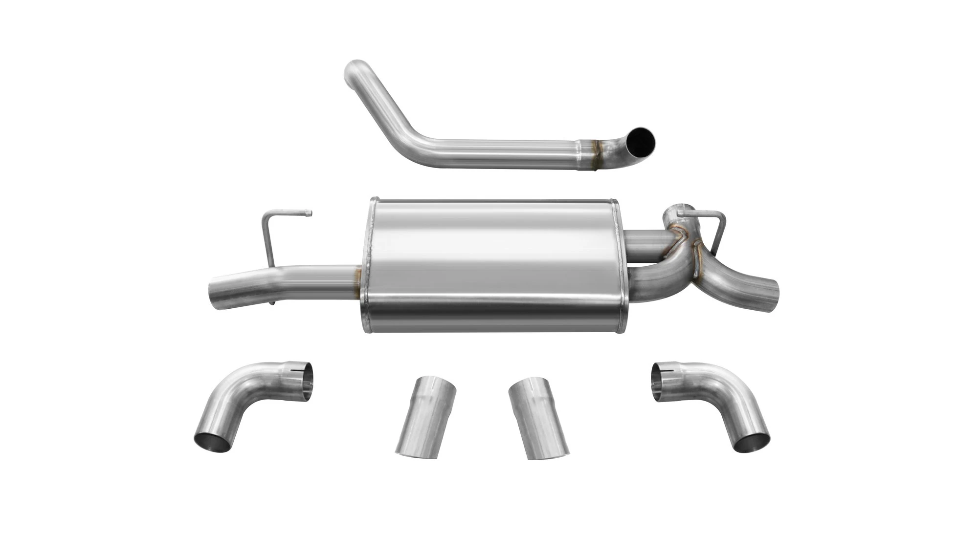 Corsa Performance 21013 dB Performance by Corsa Dual Rear Exit Axle Back Sport Exhaust for 18-26 Jeep Wrangler JL