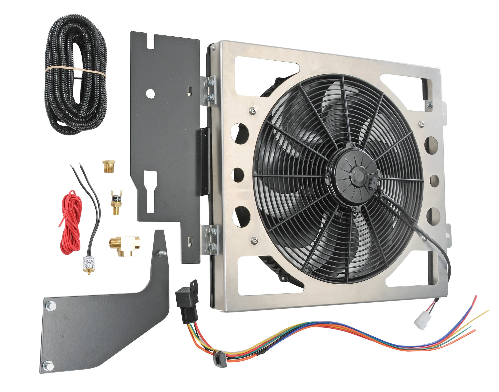 Derale Performance 20162Q Waterproof Electric Cooling Fan for 87-06 Jeep Wrangler YJ, TJ & TJ Unlimited