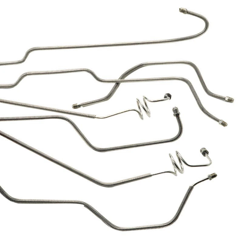 Classic Tube JE1010SS Pre-Formed Stainless Steel Brake Line Kit for 83-86 Jeep CJ-7 with Standard Disc Brakes
