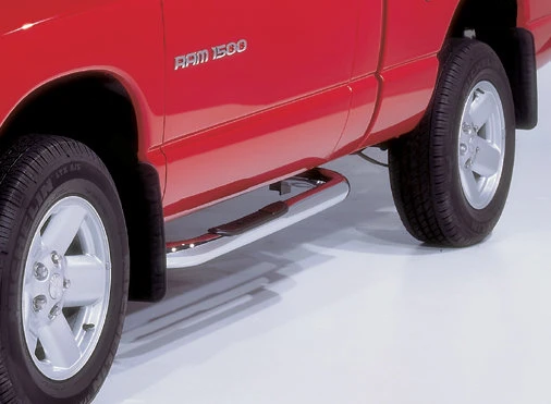 3" round nerf bar for 02-06 Dodge Ram Regular Cab - Stainless
