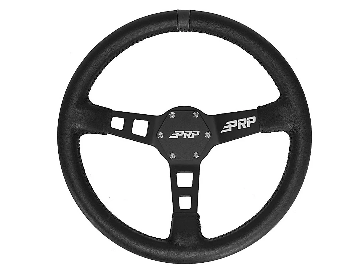 PRP Seats G123 Deep Dish Steering Wheel Suede in Red