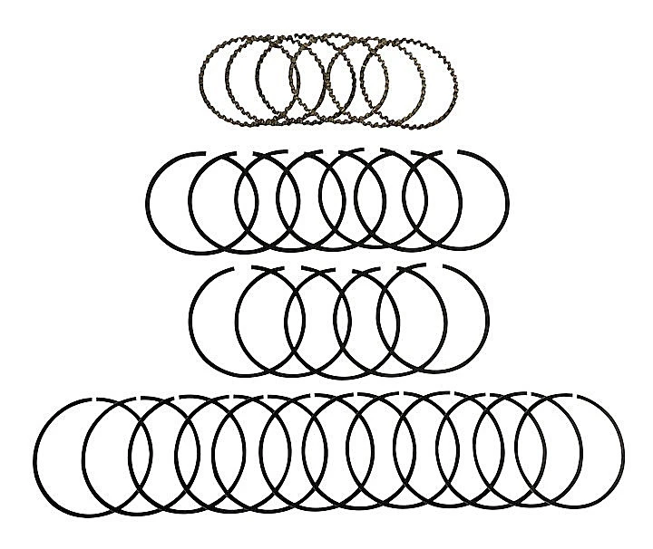 Crown Automotive 83501893K Standard Piston Ring Set for 84-86 Jeep Cherokee XJ and Comanche MJ with 2.8L Engine