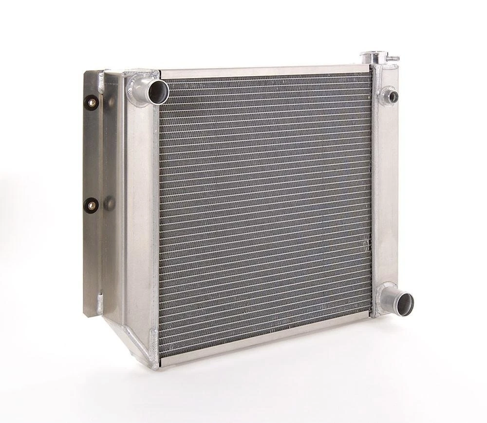 Be Cool 60007 Direct Fit Aluminum Radiator in Natural Finish for 87-95 Jeep Jeep Wrangler YJ with GM Small Block 350 Engine & Manual Trans.