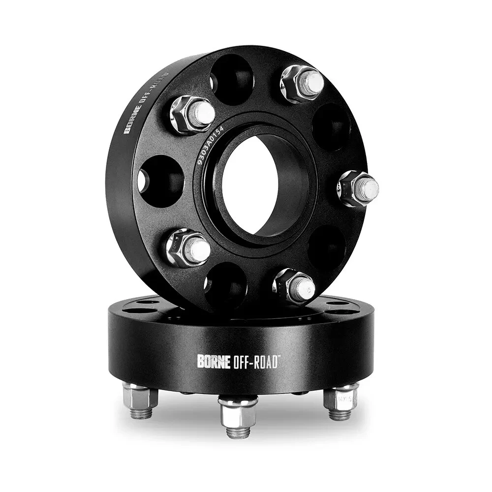 Mishimoto BNWS-003-381BK Borne Off-Road Wheel Spacers in Black 1.50" Thick for 18-26 Jeep Wrangler JL & Gladiator JT