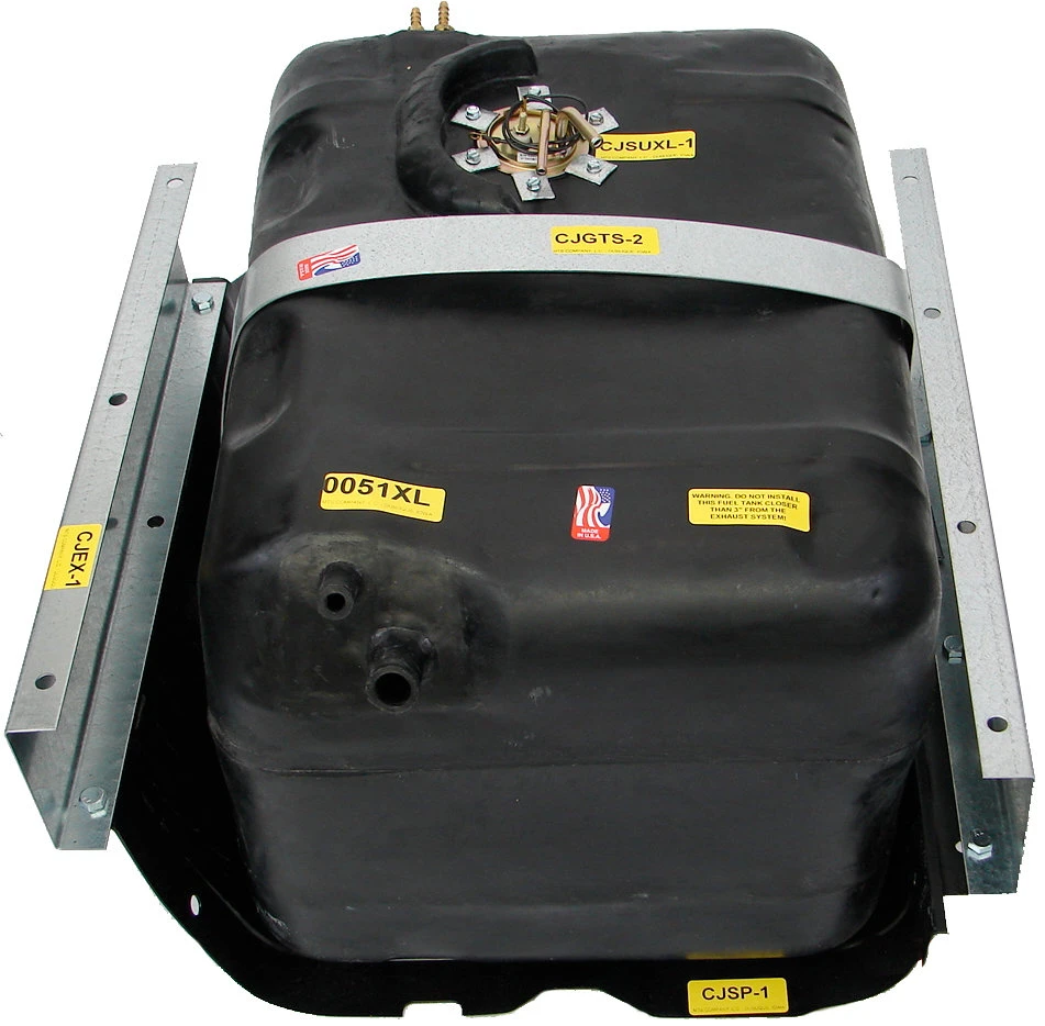 MTS 0051XL Polyethylene 21 Gallon Fuel Tank with Conversion Kit for 78-86 Jeep CJ-5 & CJ-7 with factory 15 Gallon Tank